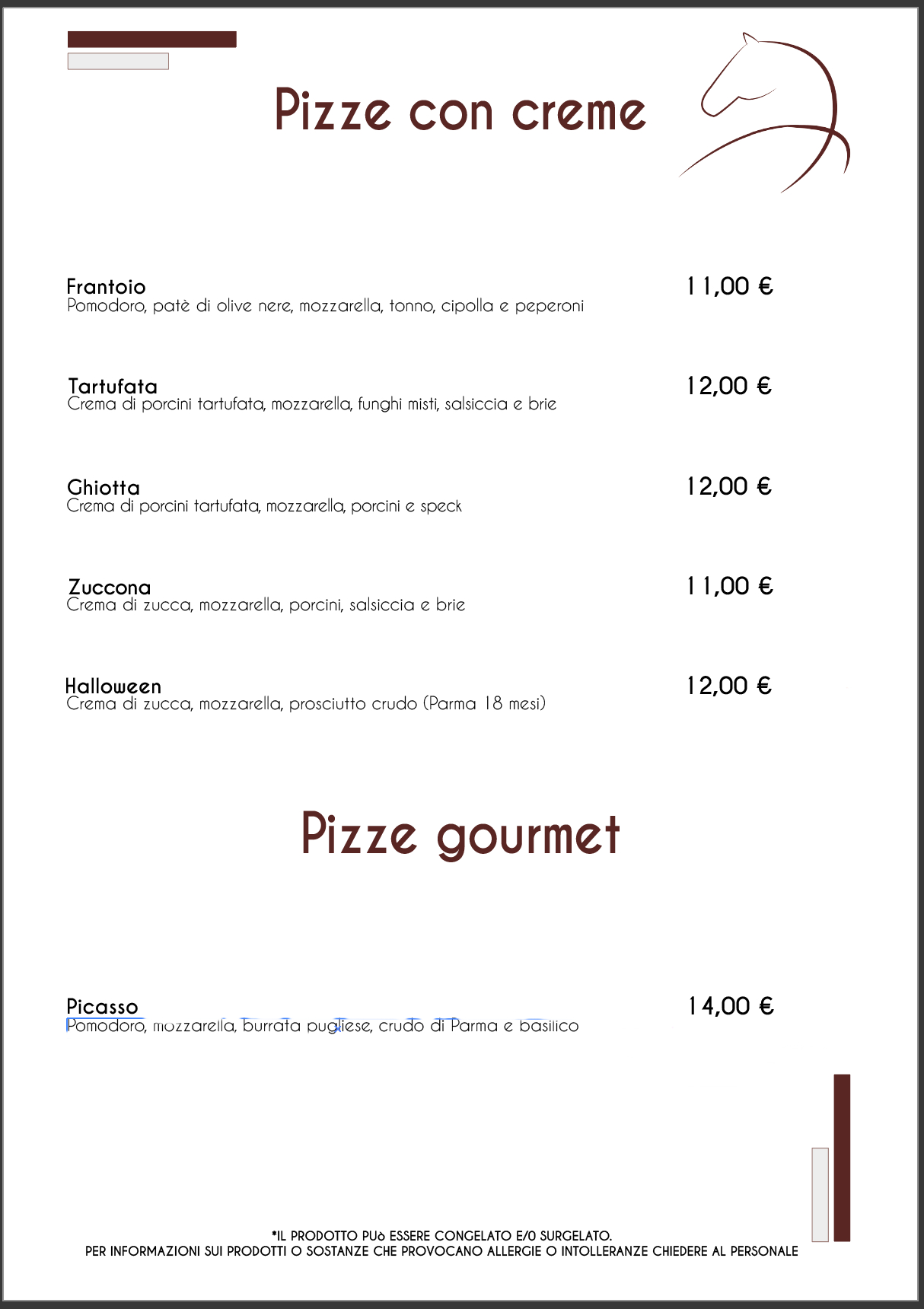 pizze con cremee